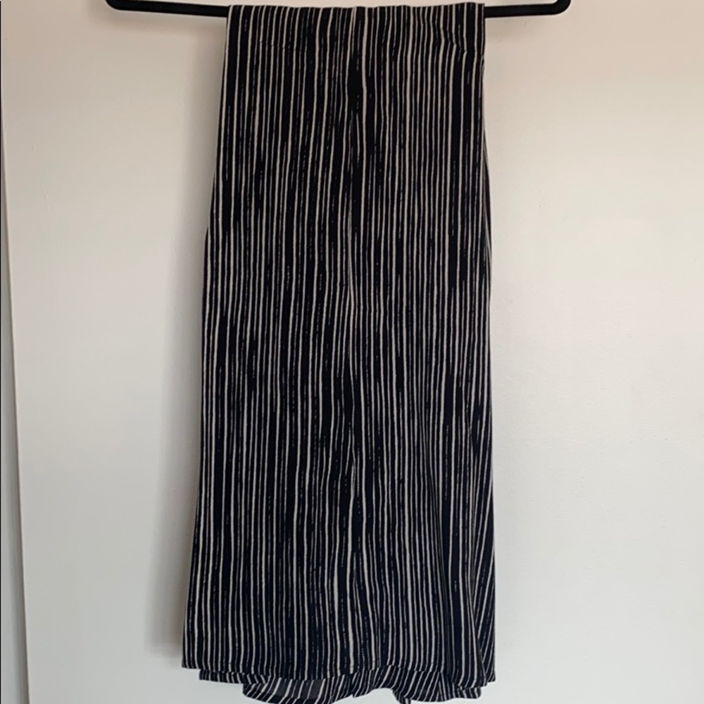Black and white maxi skirt